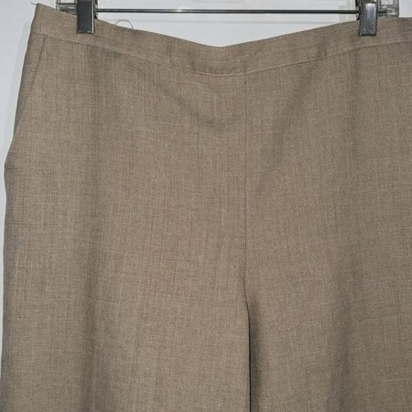 Alfred Dunner Womens Size 16 Beige Straight Leg Pants Polyester - Picture 4 of 10